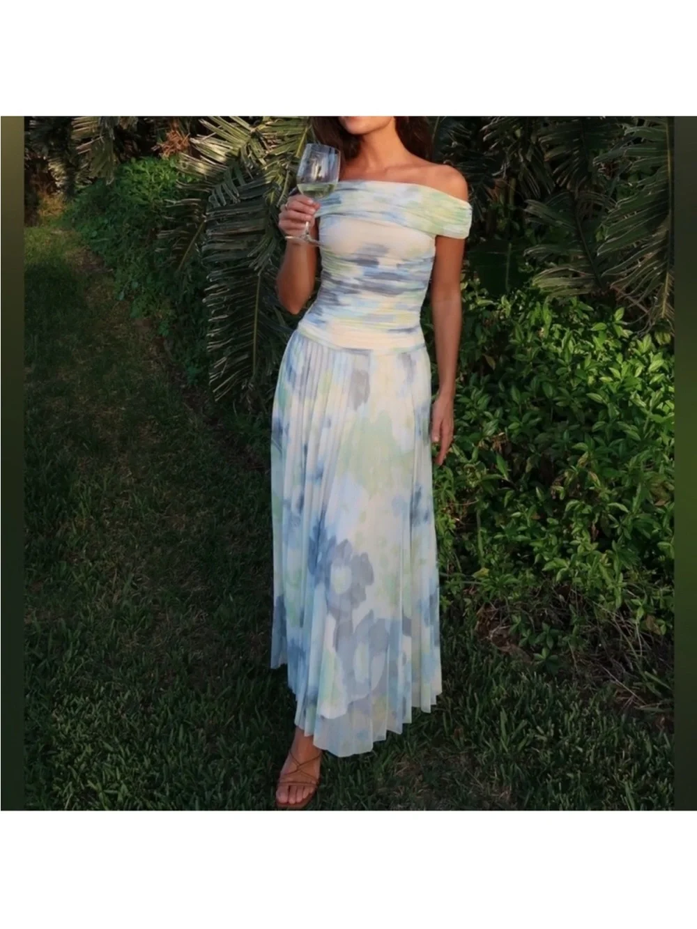 Abercrombie Giselle Drop waist Maxi Dress